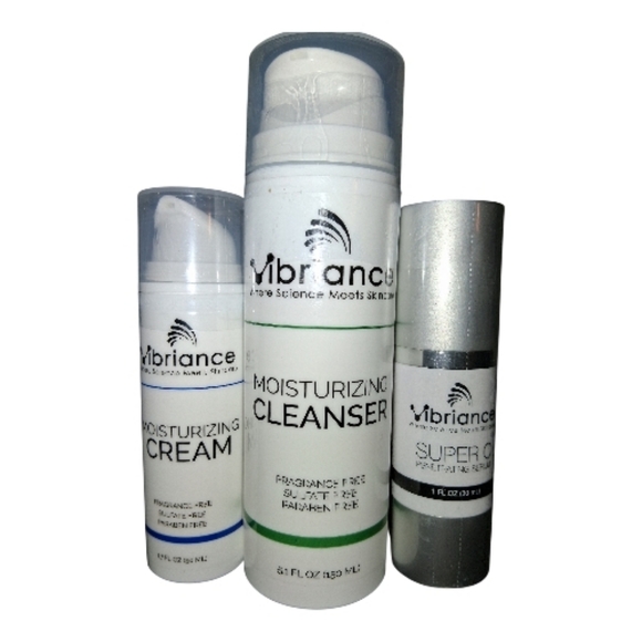 Vibriance Bundle Skincare Set | Super C Serum, Moisturizing Cleanser, Face Cream - Picture 3 of 7